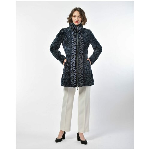 Шуба из перфорированной овчины, Carnelli, 40