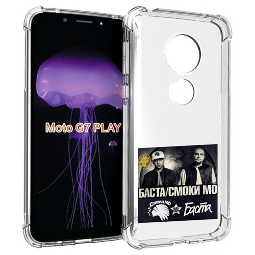 Чехол MyPads Баста, Смоки Мо Баста для Motorola Moto G7 Play задняя-панель-накладка-бампер