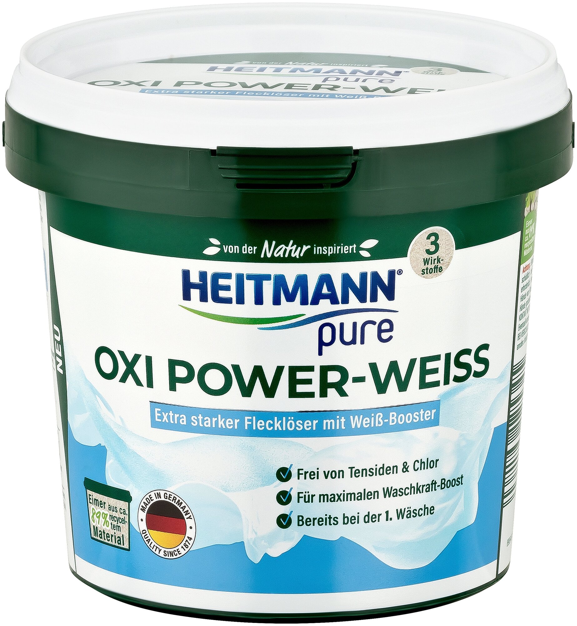 Heitmann Oxi Power-Weiss Пятновыводитель для белых тканей, 500 г