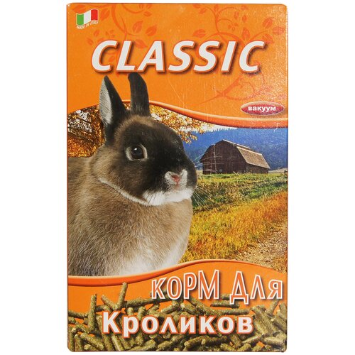 Корм для кроликов Fiory Classic Pellet Mix , 680 г опилки для грызунов fiory woody 14л