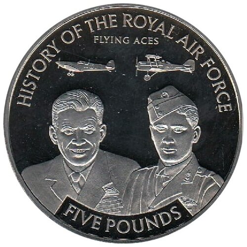 (2008) Монета Остров Джерси 2008 год 5 фунтов История Королевских ВВС Медь-Никель UNC