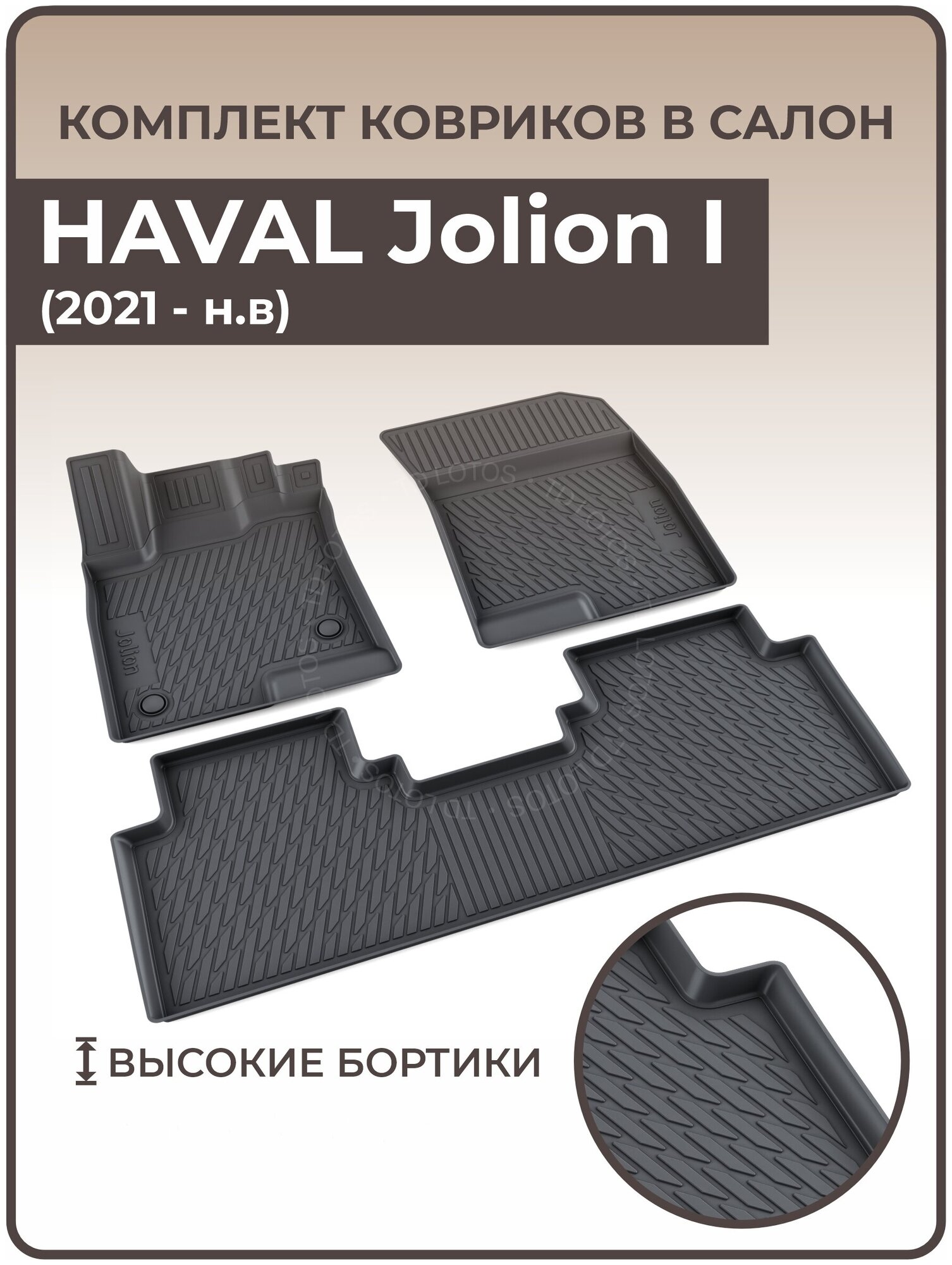 Коврики в салон автомобиля Haval Jolion, I (2021 — н. в.) 2WD