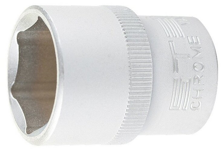 Головка торцевая 19 мм шестигранная CrV под квадрат 1/2 Stels 13830