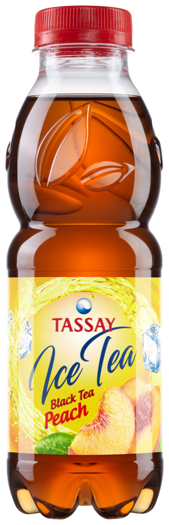 Черный чай Tassay Ice Tea со вкусом персика 0,5л - фотография № 1