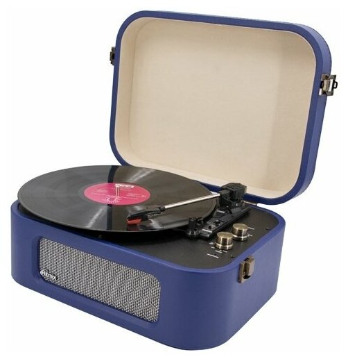 Виниловый проигрыватель Ritmix LP-190B Dark Blue Bluetooth, синий