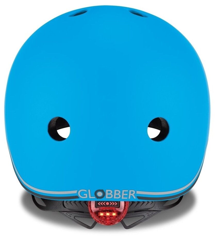 Шлем защитный Globber Evo Lights с фонариком, синий, 45-51см, XXS-XS (506-100) - фото №3