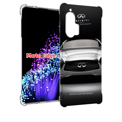 Чехол MyPads infiniti-инфинити-1 для Motorola Edge+ Plus задняя-панель-накладка-бампер