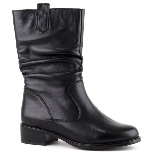 Полусапоги PM Shoes, полнота G, размер 38 RU, черный ботинки pm shoes зимние натуральная кожа полнота g размер 37 ru черный