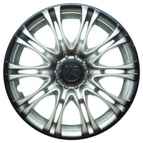 Колпак колеса R13 X5 серебристо-черный 2 шт