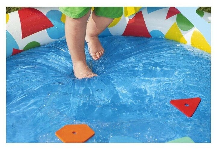 Бассейн надувной детский Splash & Learn, 120 x 117 x 46 см, с навесом - фотография № 3