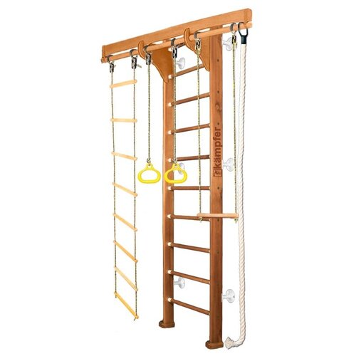Шведская стенка Kampfer Wooden Ladder Wall (№2 Ореховый Стандарт белый)