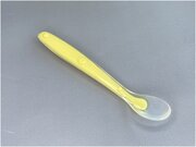 IBRICO / Обучающая детская мягкая силиконовая ложка в футляре для введения первого прикорма / Детская посуда / Кормление ребенка / Детская ложка