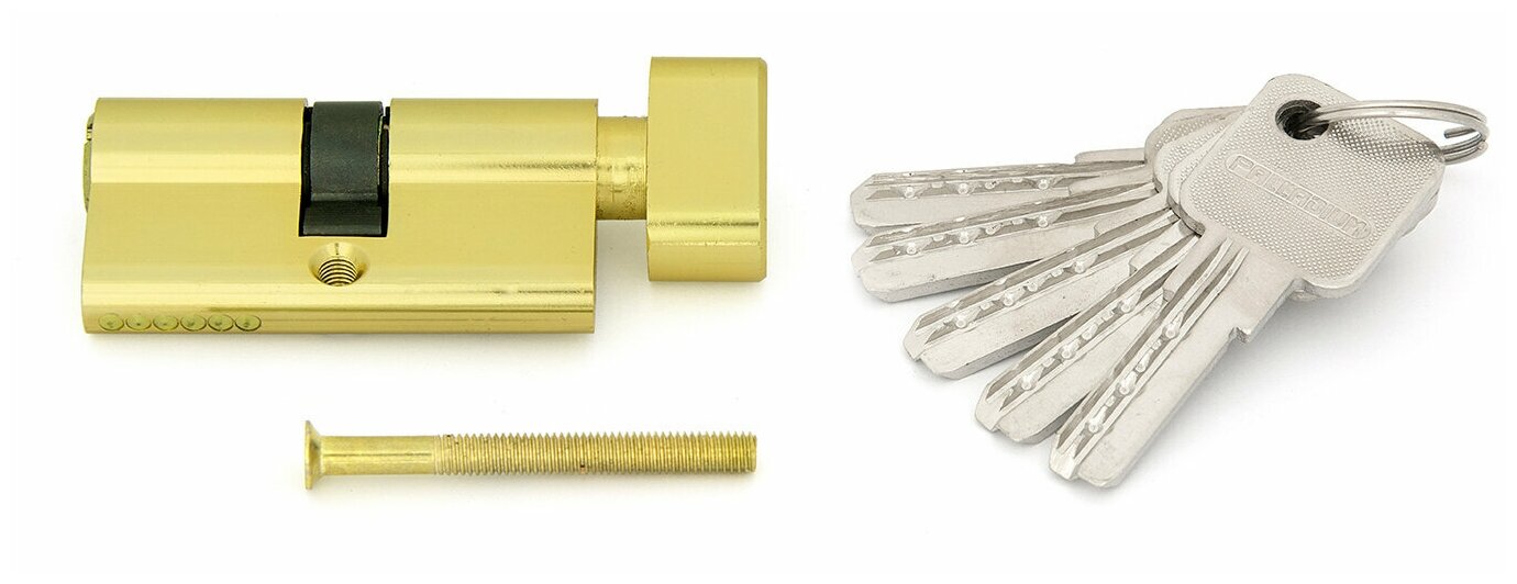 цилиндровый механизм palladium al 60 c t01 pb(латунь) - фото №4