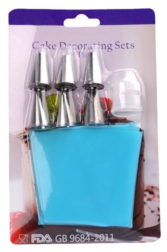 фото Кондитерский мешок 25 см. с 6 насадками