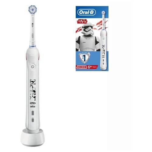 Электрическая зубная щетка Oral-b Junior Pro 2 Sensi Star Wars с 6 лет 690000₽