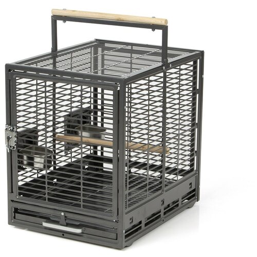 Клетка для птиц транспортировочная Montana Cages Evo Cage Travel Platinum, 47х38х46см