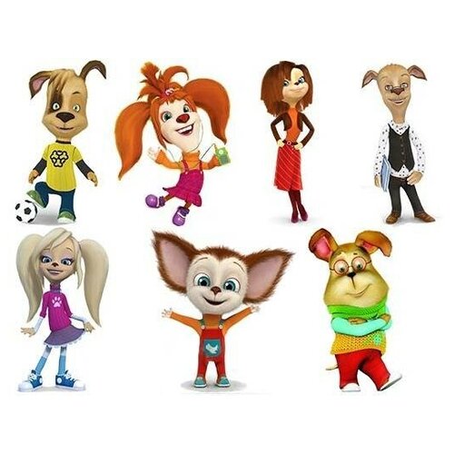 Персонажи барбоскиных с именами и картинками