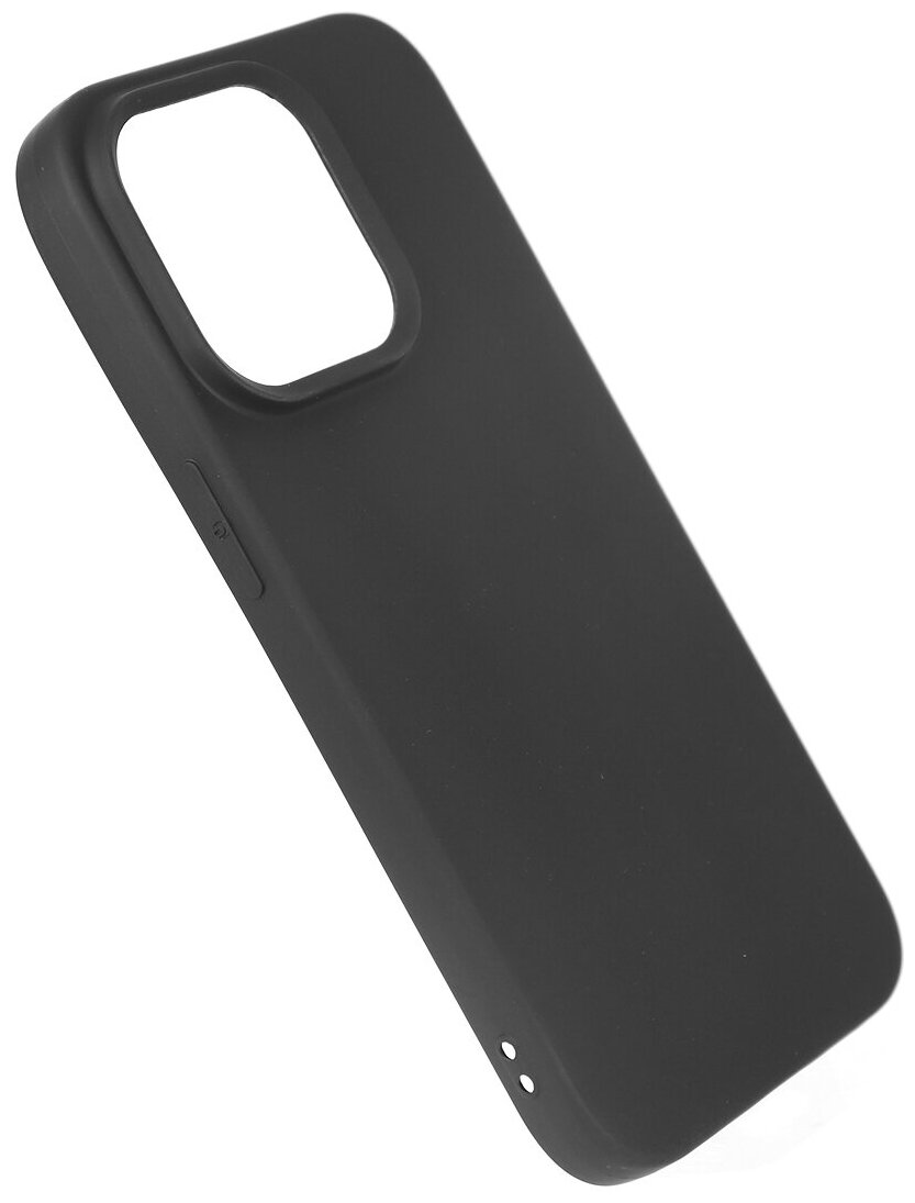 Чехол-накладка LuxCase для смартфона Apple iPhone 14 Pro, Термопластичный полиуретан, Черный 62739 - фото №2