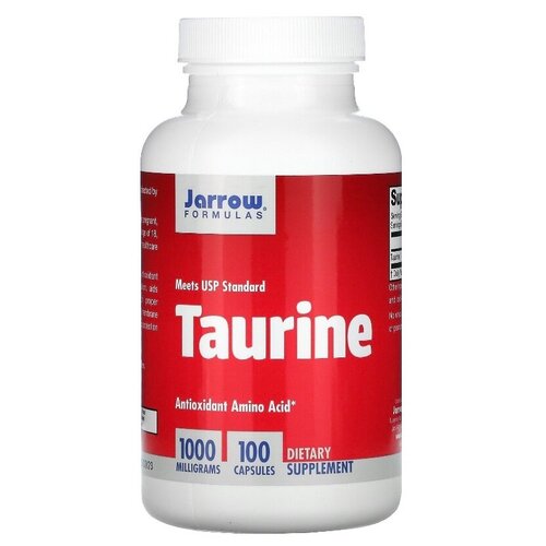 Jarrow Formulas Taurine (Таурин) 1000 мг 100 капсул source naturals taurine таурин 1000 мг 120 капсул