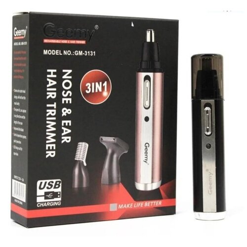 Триммер Geemy GM-3131 3 в 1 для носа ушей бровей и бороды 79900₽