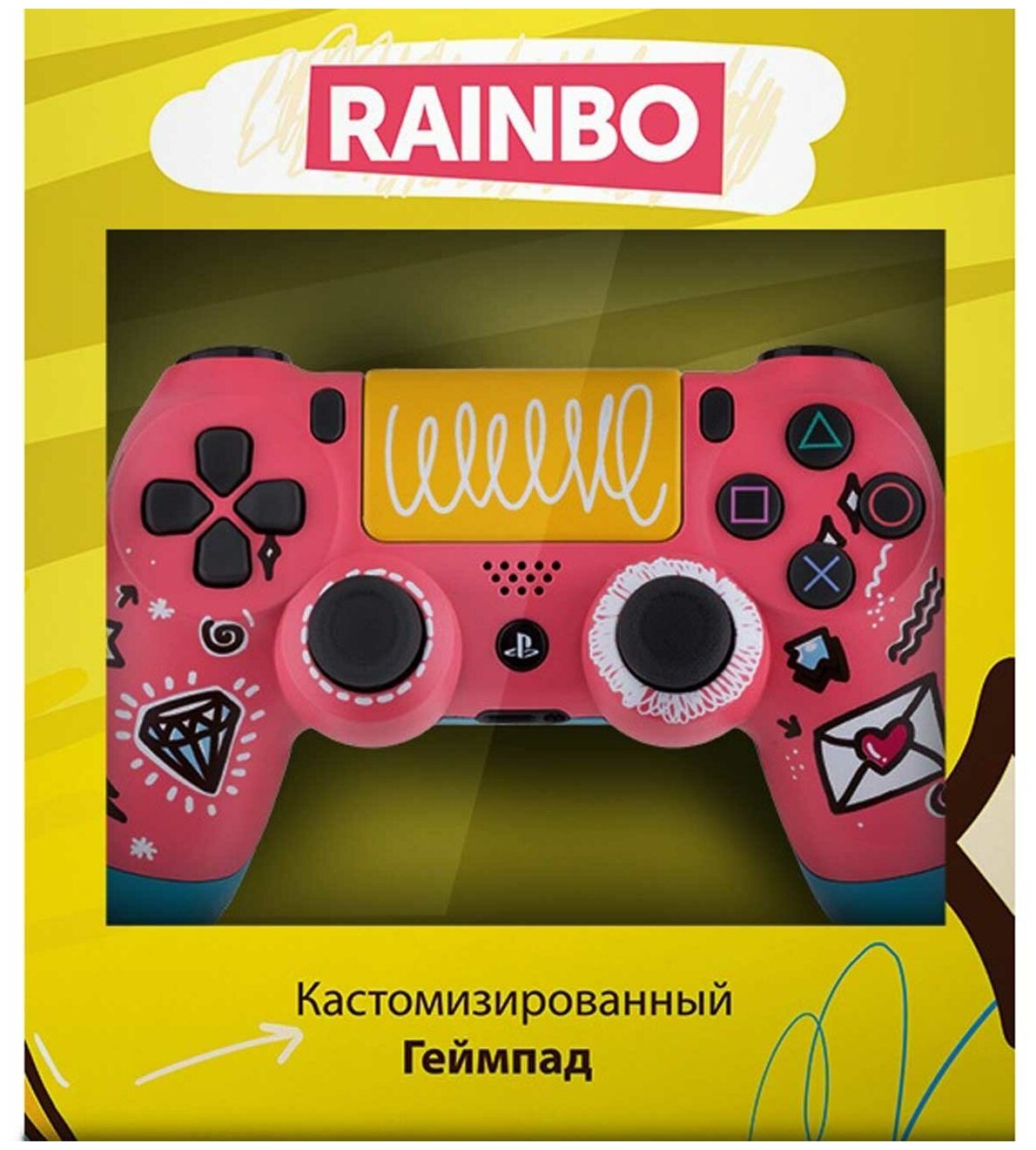 Геймпад для консоли PS4 PlayStation 4 Rainbo - фото №5