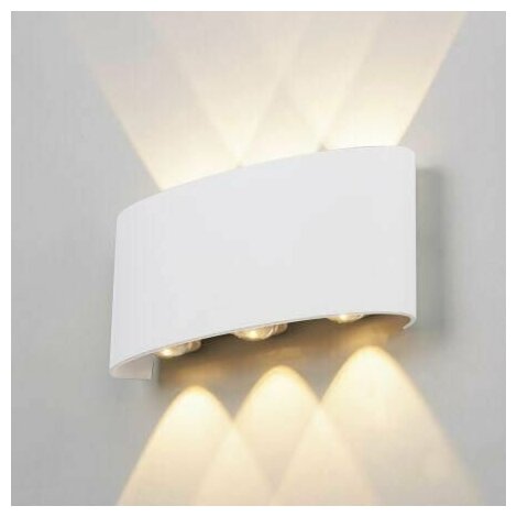 Настенный светодиодный светильник, подсветка стен, лучи на стене, белый, LED 6Вт 626780