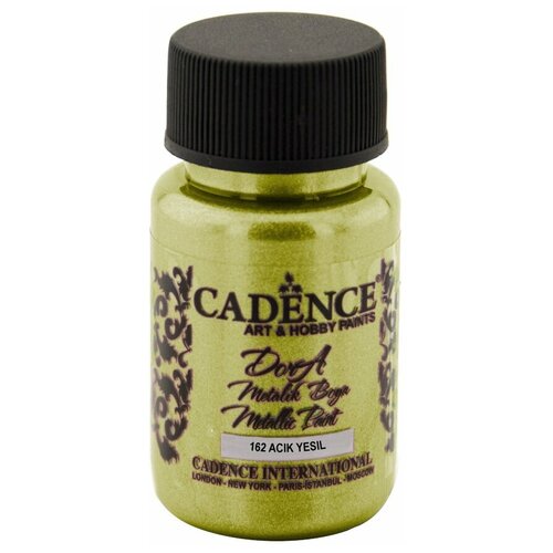 Акриловая краска Cadence Dora Metallic Paint. Chartreuse-162