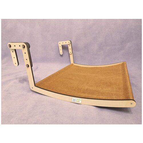 Гамак подвесной увеличенный. Для кошек весом до 12 кг. Размер лежанки 48х48 см. Регулируемое крепление для подвеса на батарею. перила и т. п.