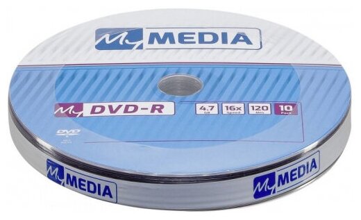 Диск Mymedia DVD-R 4,7 GB 16x Pack wrap (10шт) (69205)