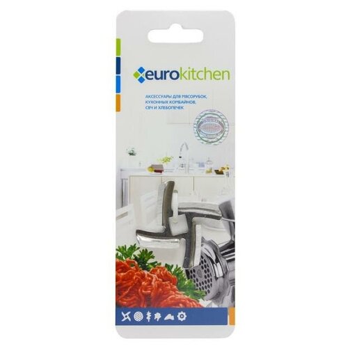 euro kitchen kng 06 нож для мясорубки Нож Eurokitchen для мясорубки, посадочное место квадрат, размах 46,5 мм