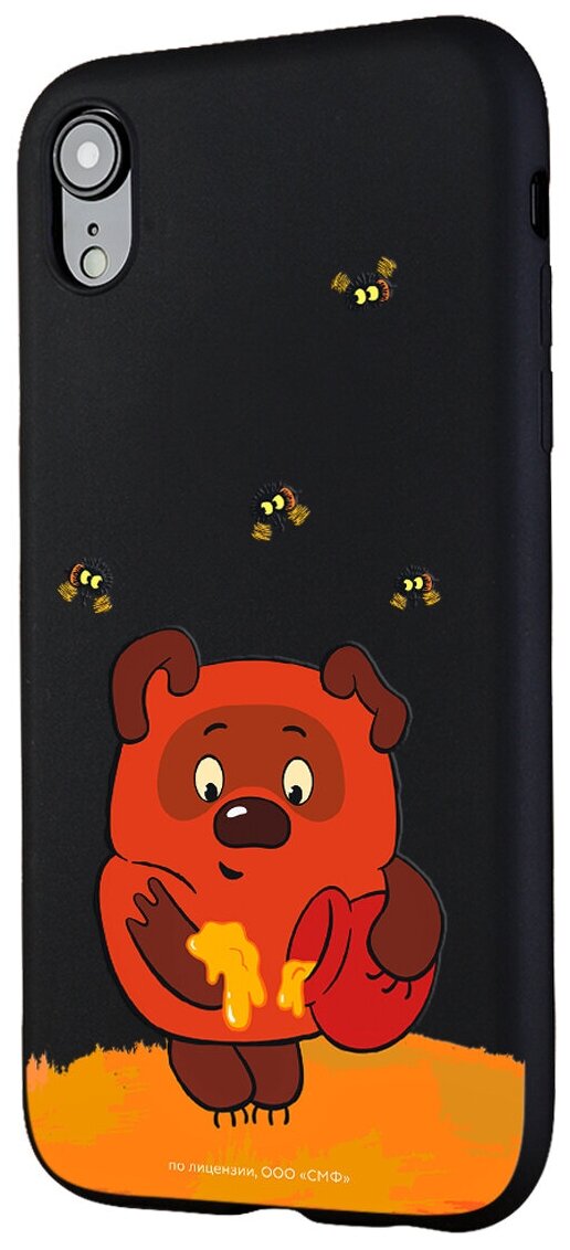 Силиконовый чехол Mcover для Apple iPhone XR Союзмультфильм Винни-Пух: Медвежонок и мед