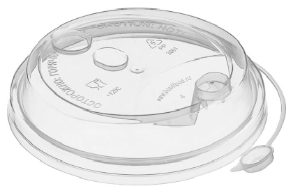 Крышка для стакана прозрачная 25 шт 90 мм