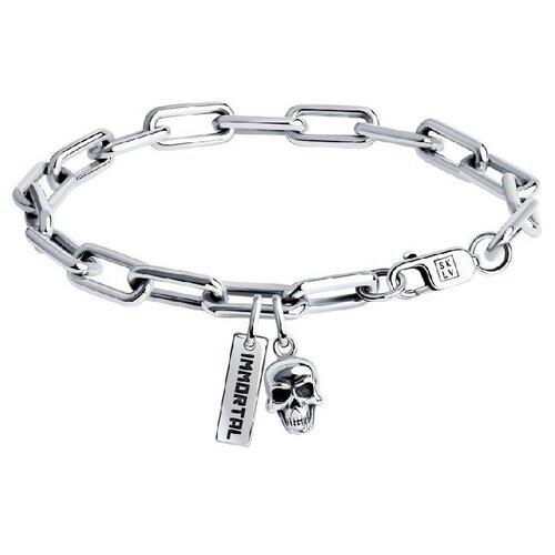 фото Браслет sklv, серебро, 925 проба, чернение, длина 19 см.