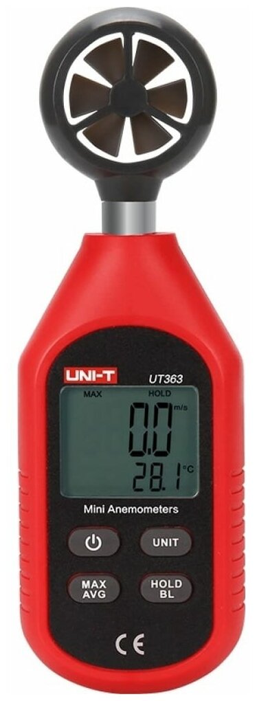 UNI-T UT363 Анемометр-термометр с крыльчаткой цифровой 00-00007444