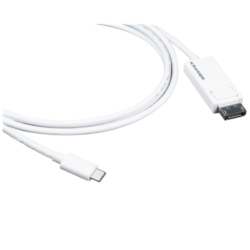 Кабель USB 3.1 Тип C - DisplayPort Kramer C-USBC/DPM-6 1.8m кабель displayport 7 6 м kramer c dp 25 круглый черный