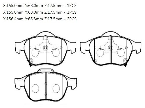 Колодки тормозные передние hsb hong sung brake HP9151