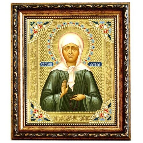 икона матроны московской святой блаженной Икона Святой блаженной Матроны Московской на холсте.