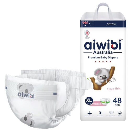 Подгузники детские AIWIBI Premium XL (12-17 кг) 48шт айвиби, памперсы