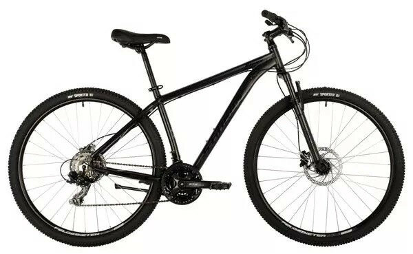 Велосипед STINGER 29" ELEMENT STD черный, алюминий, размер 22", MICROSHIFT