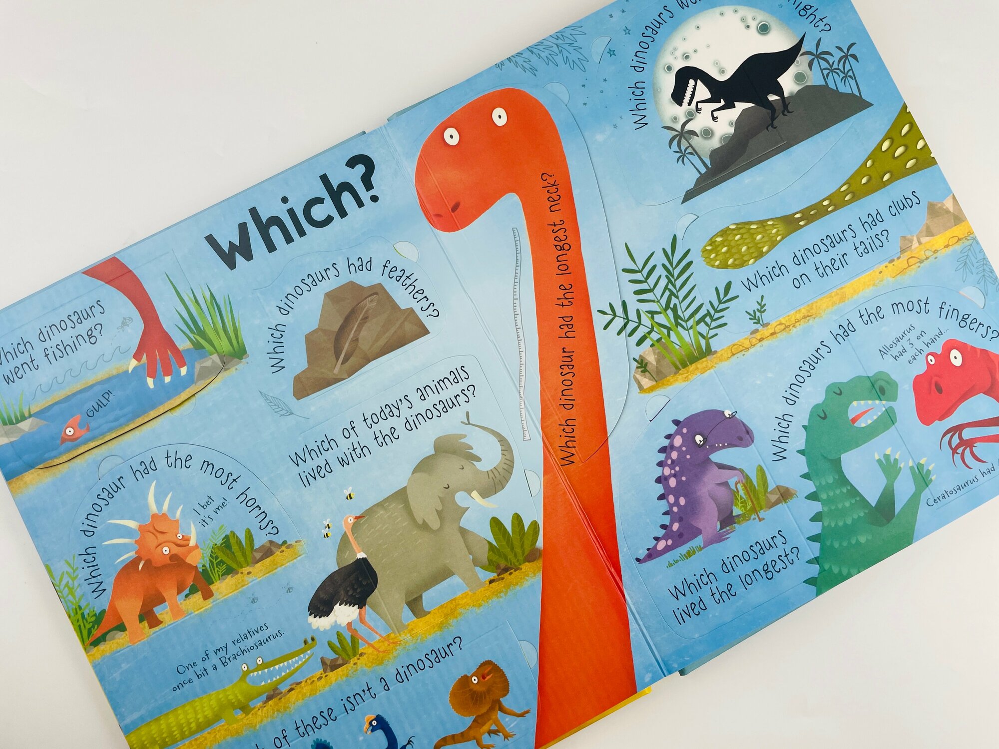 Lift-the-flap Questions and Answers about Dinosaurs - фото №8