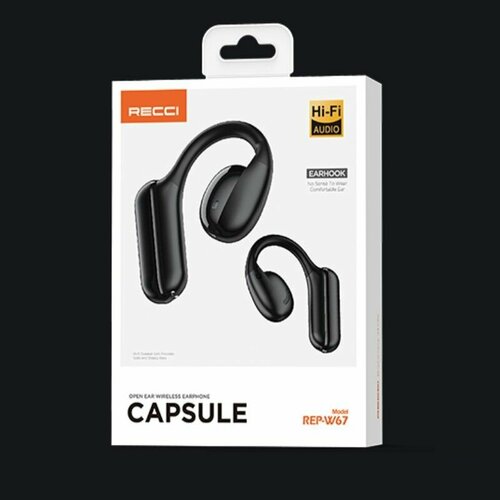 Наушники беспроводные Recci REP-W67 CAPSULE Wireless Bluetooth Earphones