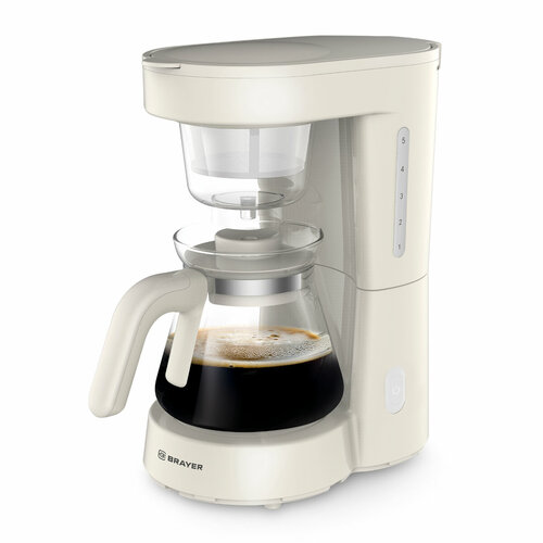 Кофеварка капельная BRAYER 1123BR-YE 700 Вт075 л арт BR1123YE 370700₽