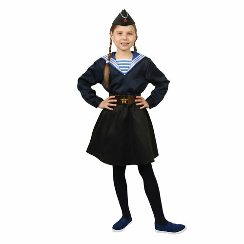 Карнавальный костюм Морячка в пилотке детский СМ-3694938 38-40/140-146 костюм морячка для девочки 15981 140 см