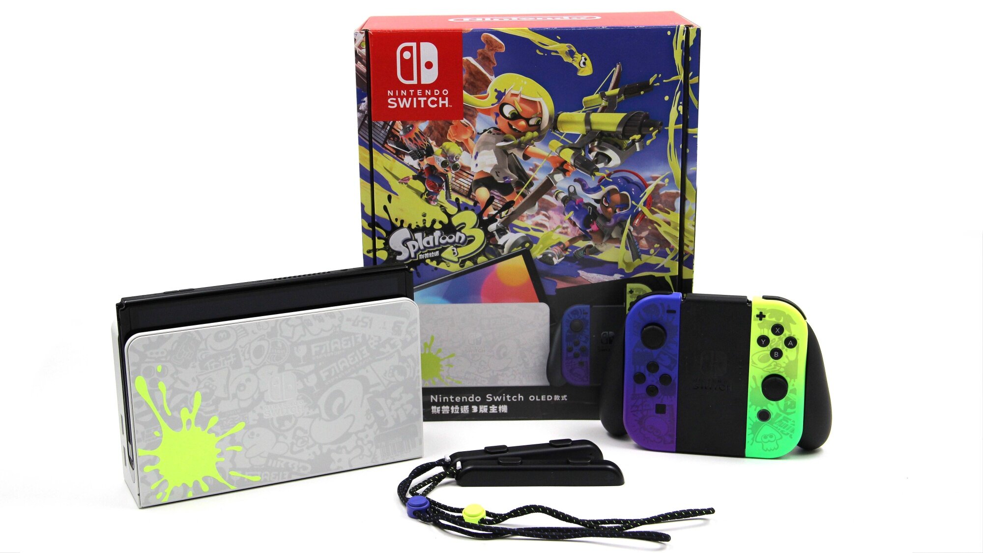 Игровая приставка Nintendo Switch OLED Splatoon 3 Edition 256 Gb HWFLY В Коробке