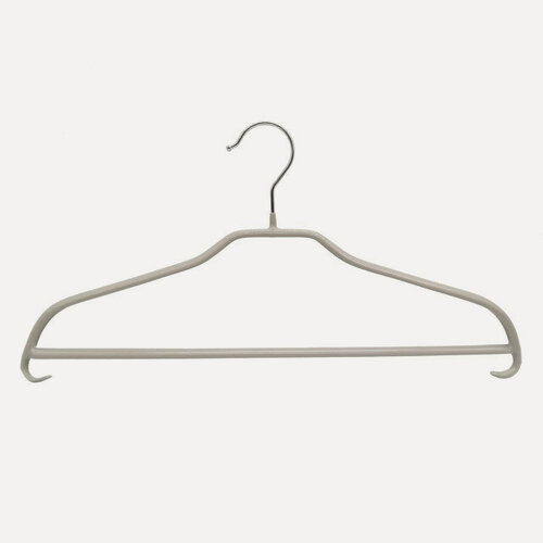 Изображение товара TODELIA вешалка 36 см универсальная металл с покрытием ПВХ серый для одежды