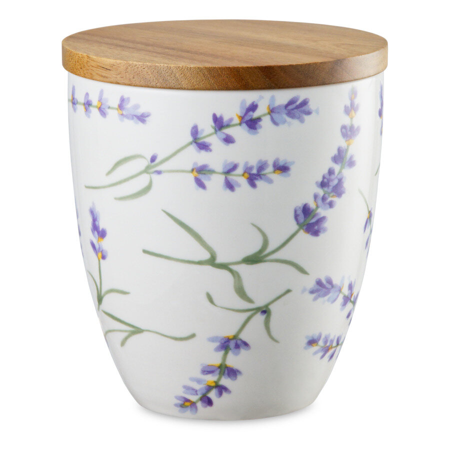 Банка для хранения My Ceramic Story Лаванда 12 см 450 мл, фарфор твердый