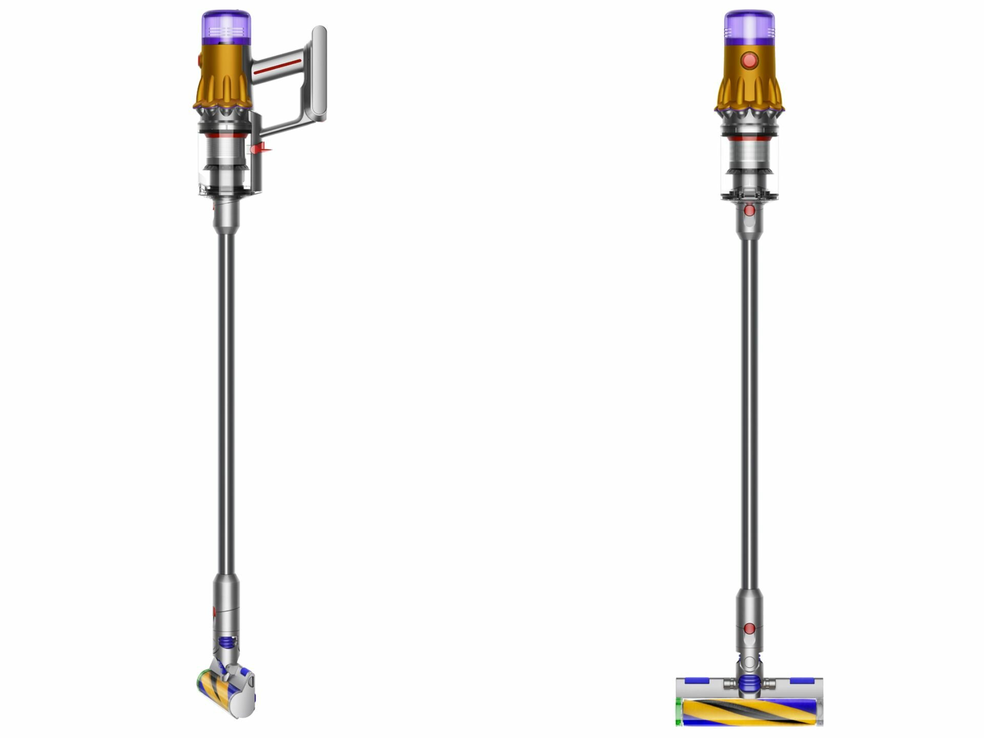 Пылесос Dyson V12 Detect slim absolute SV46 MY, yellow/nickel — фото 1