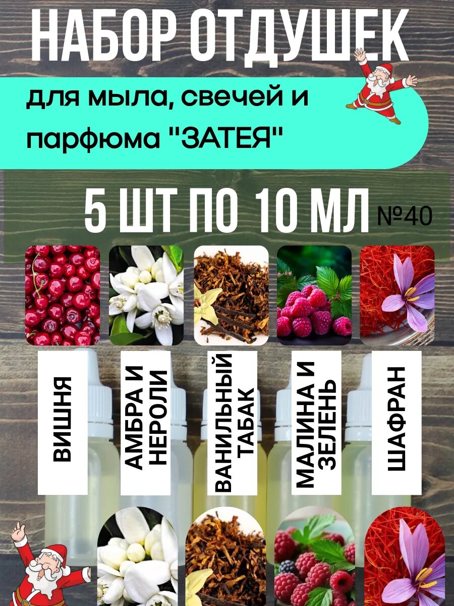 Отдушка для свечей и мыла набор затея