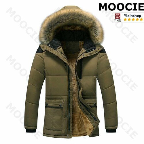 фото Пуховик moocie, размер 2xl, кофе