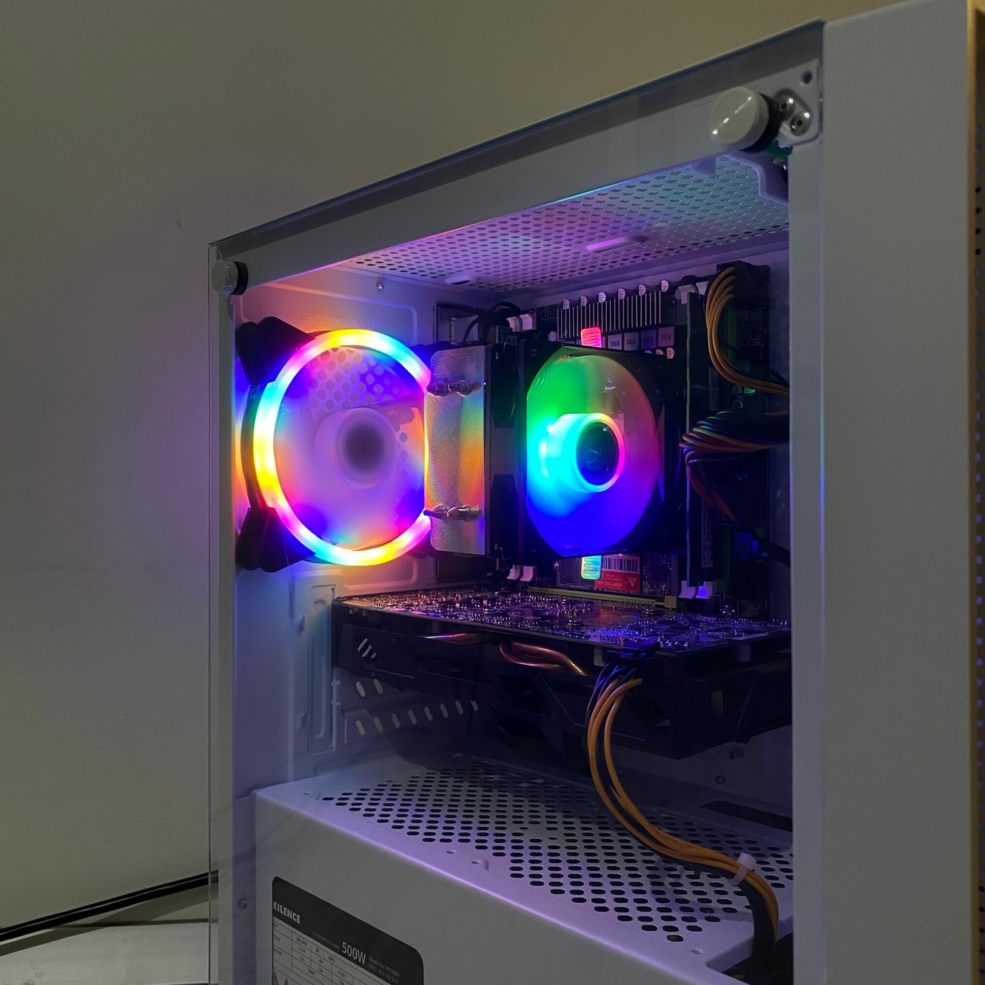 Игровой компьютер, Intel Xeon (i7-8700 (аналог)), AMD Radeon RX580, 16ГБ DDR4, SSD128ГБ, HDD 500ГБ, Win11 — фото 1